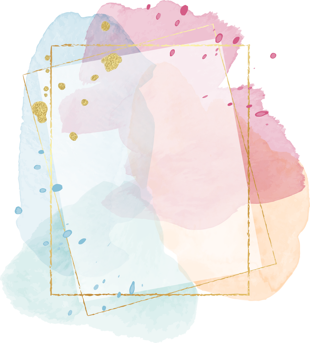 Watercolor frame background