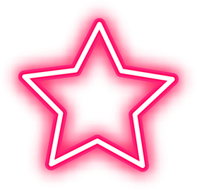 Glowing Pink Star